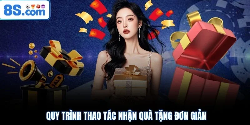 Quy trình thao tác nhận quà tặng đơn giản